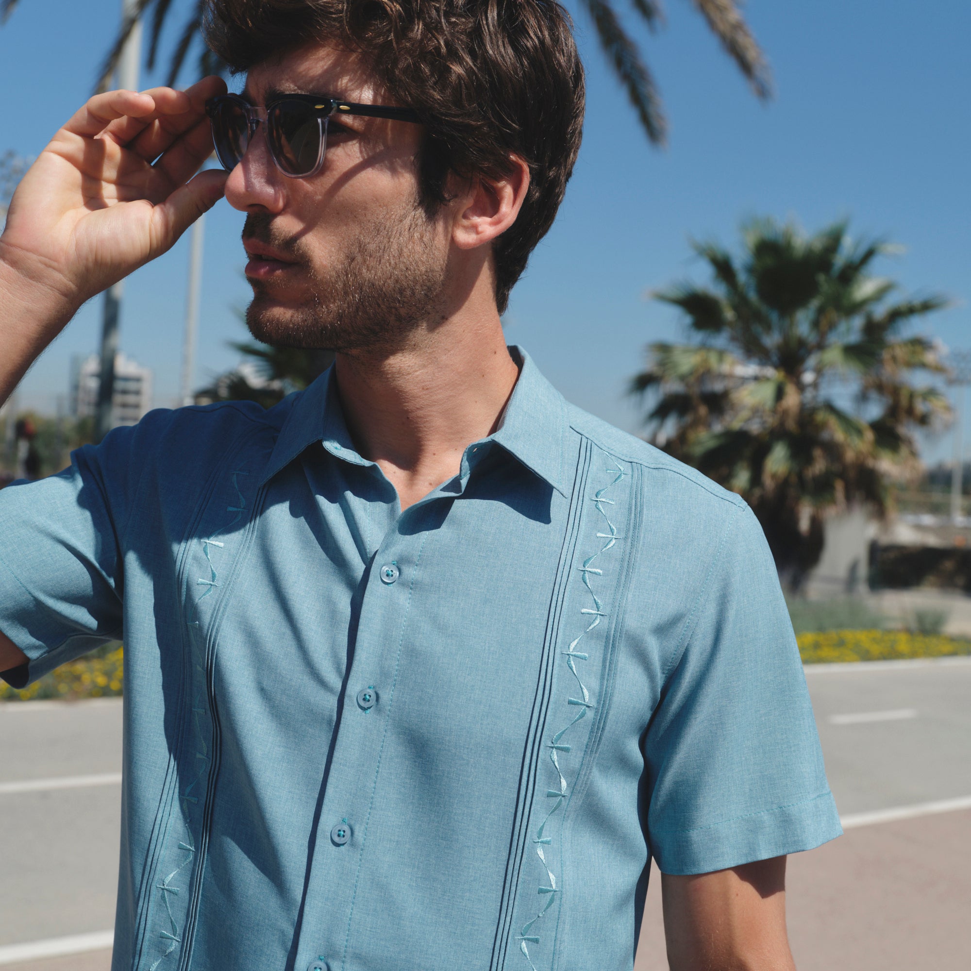 Camisa guayabera manga corta Cucurru