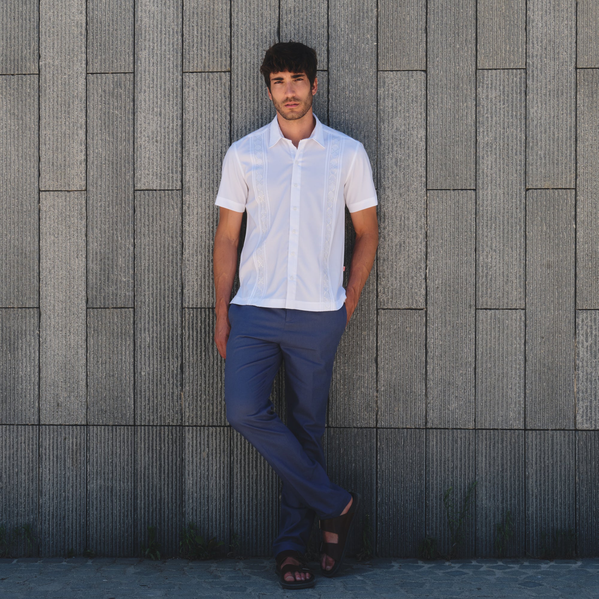 Camisa guayabera manga corta Dieney