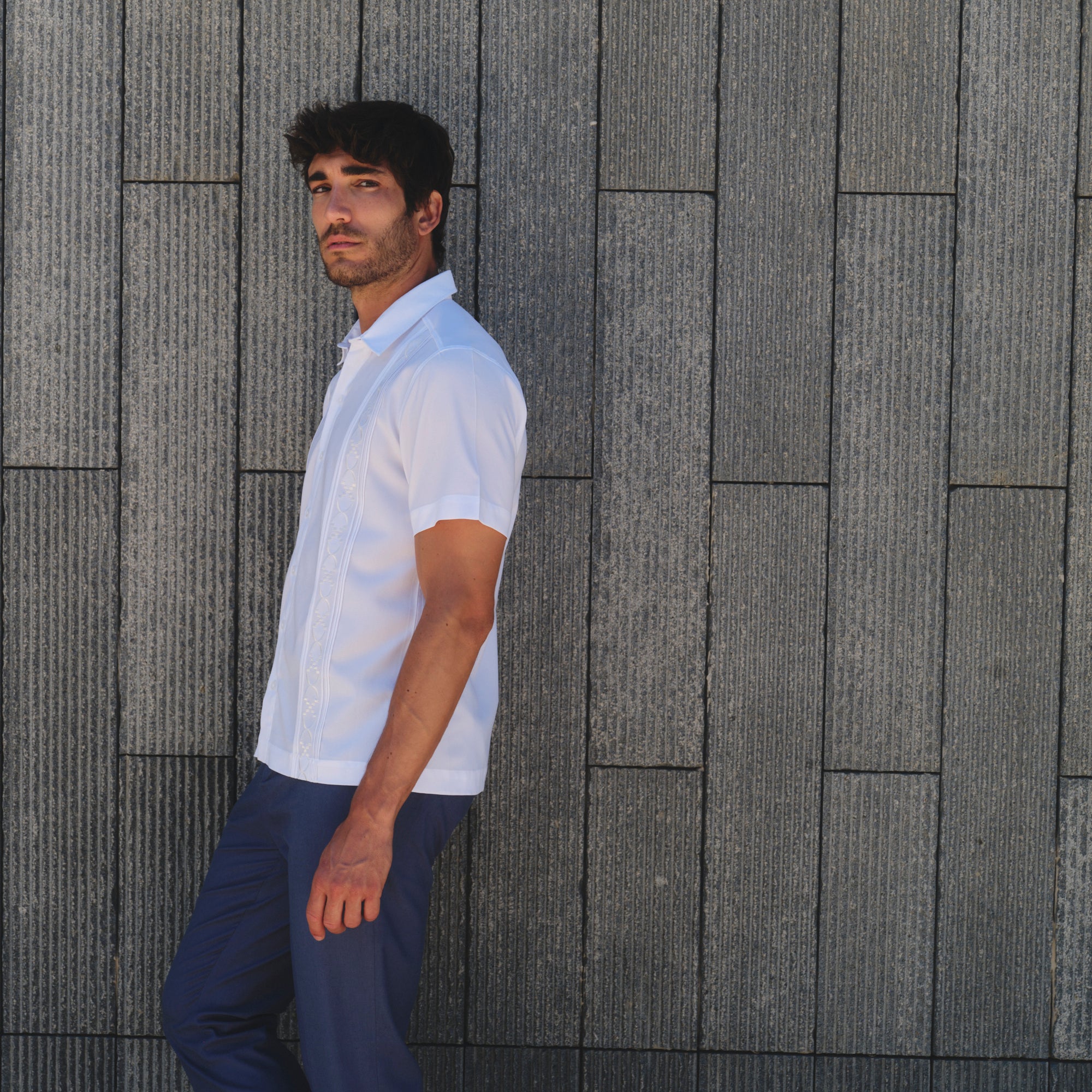 Camisa guayabera manga corta Dieney