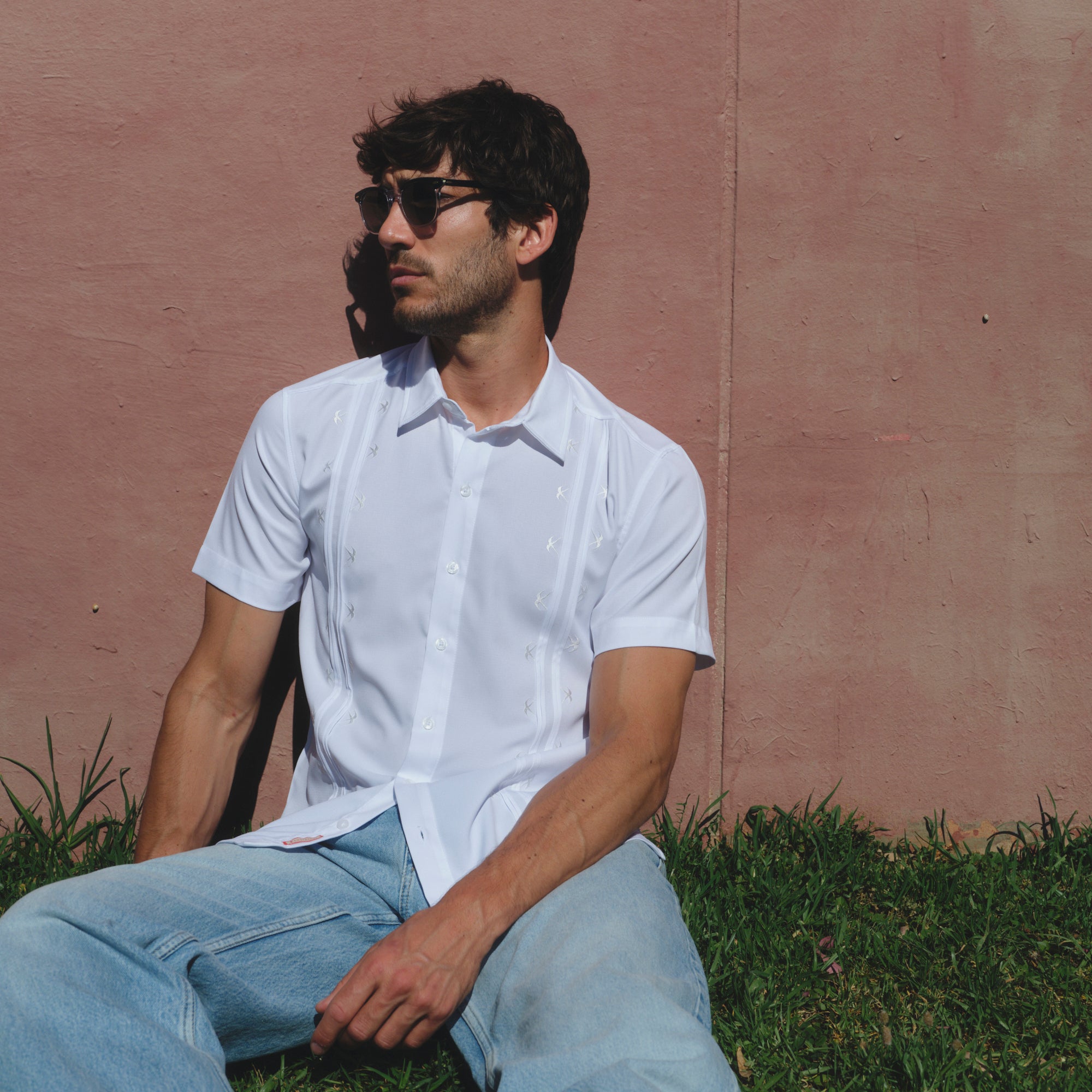 Camisa guayabera manga corta Goldri