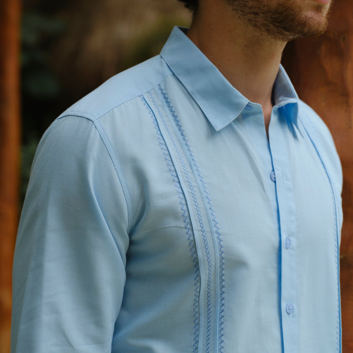 Camisa guayabera manga larga Libad