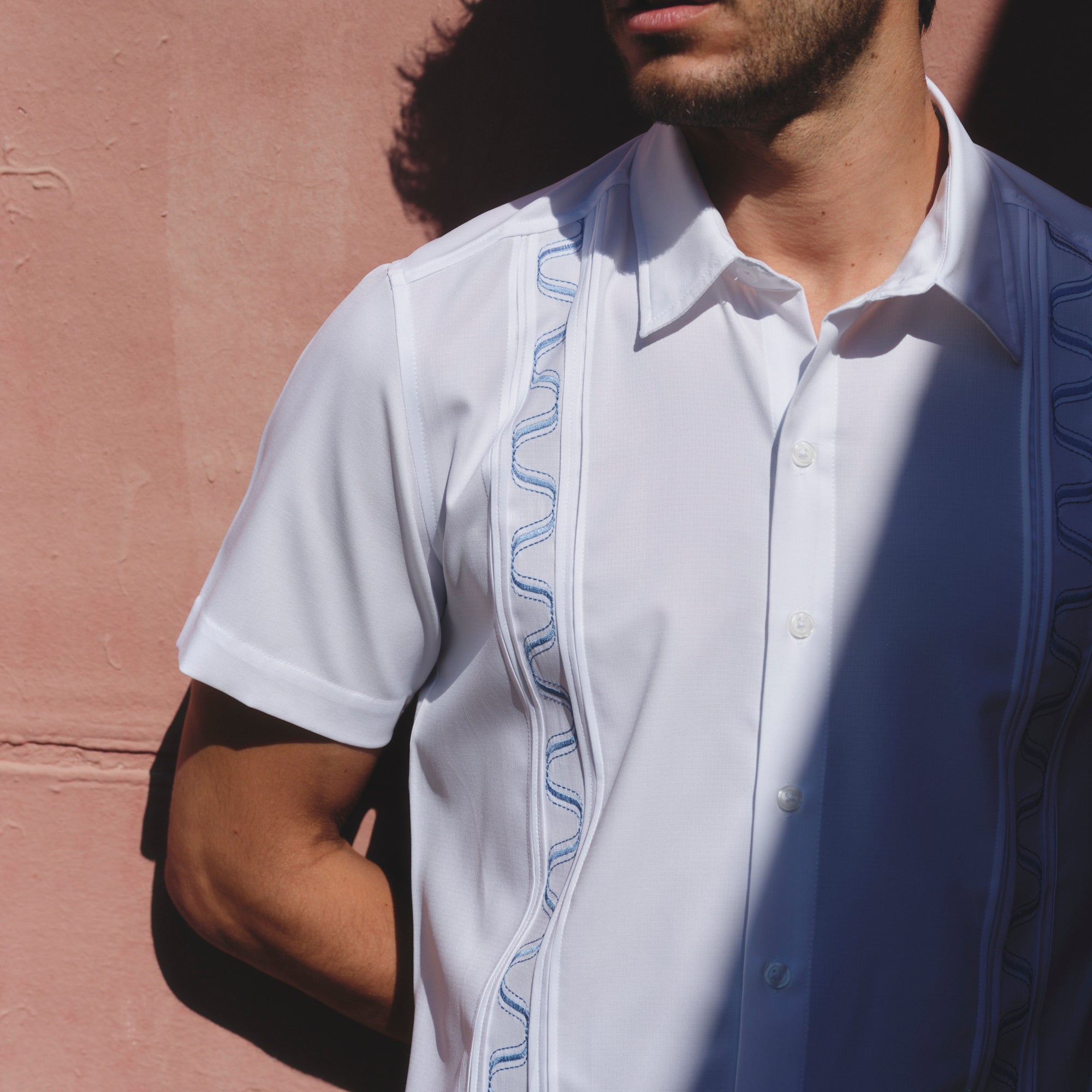 Camisa guayabera manga corta Caudal