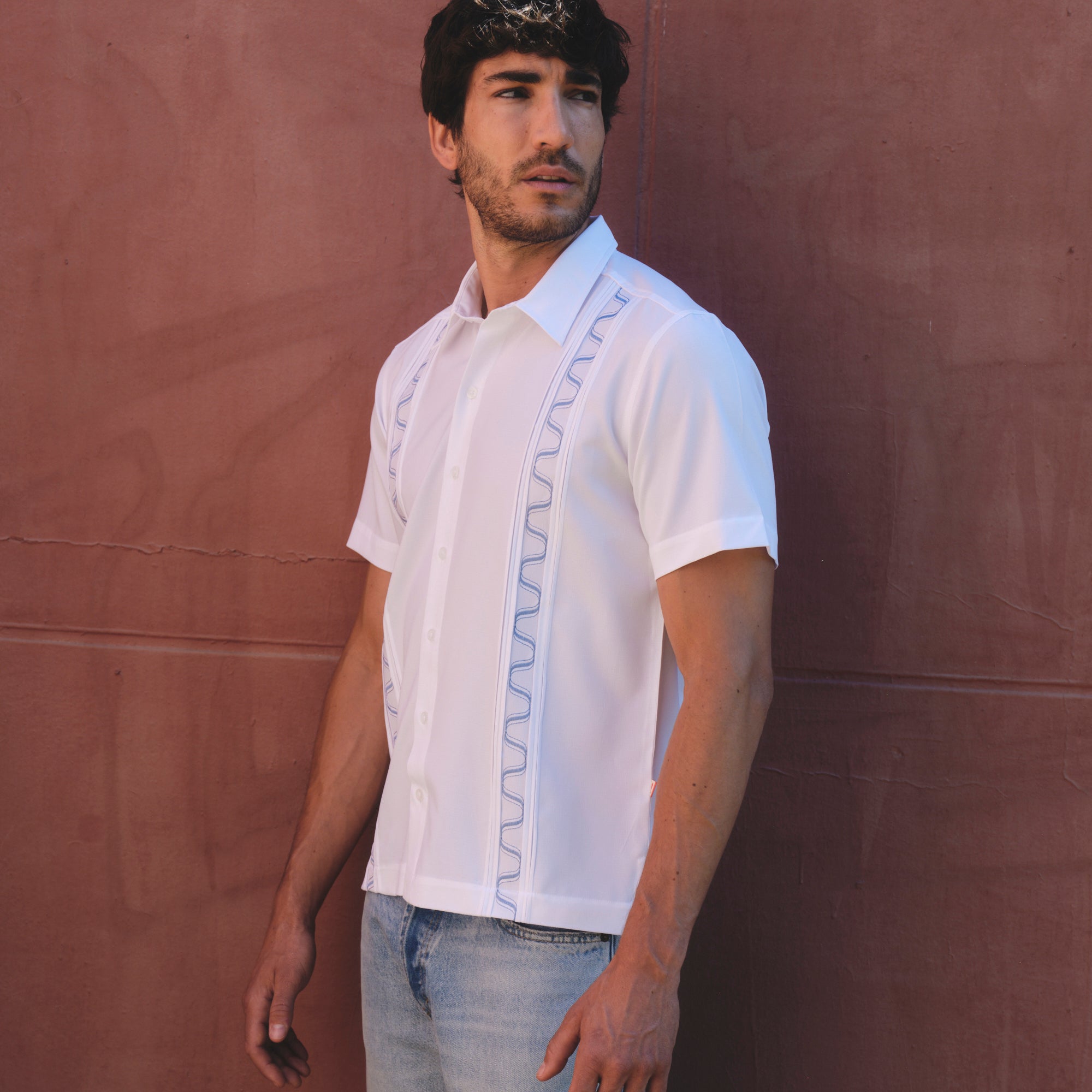 Camisa guayabera manga corta Caudal