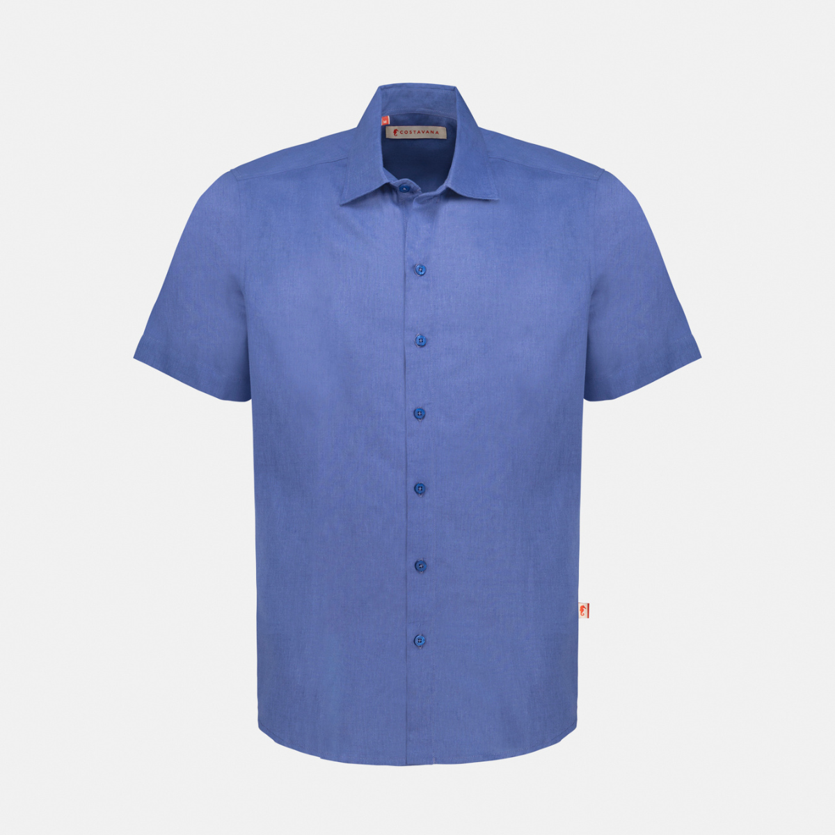Camisa manga corta con lino Alian