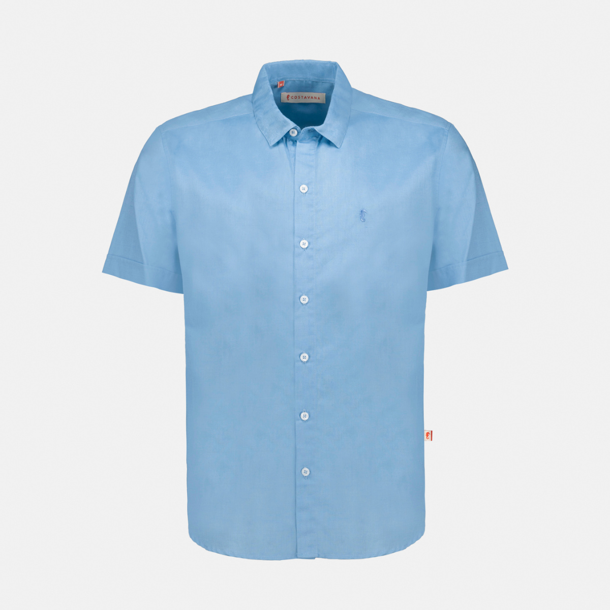 Camisa manga corta con lino Arlo