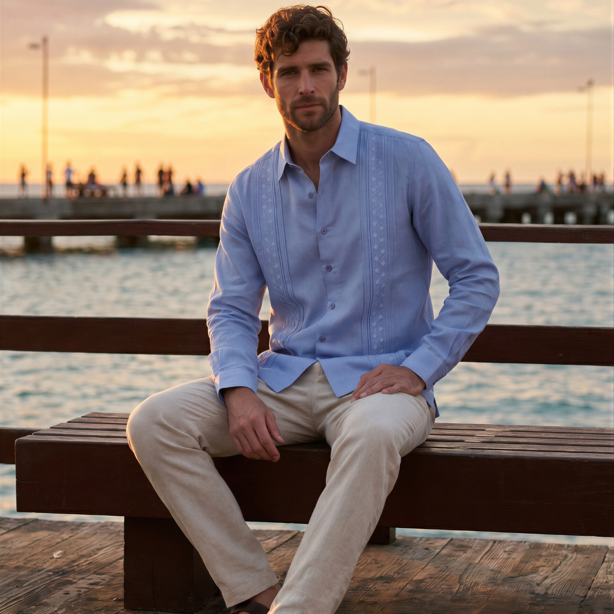 Camisa guayabera Julius XXL