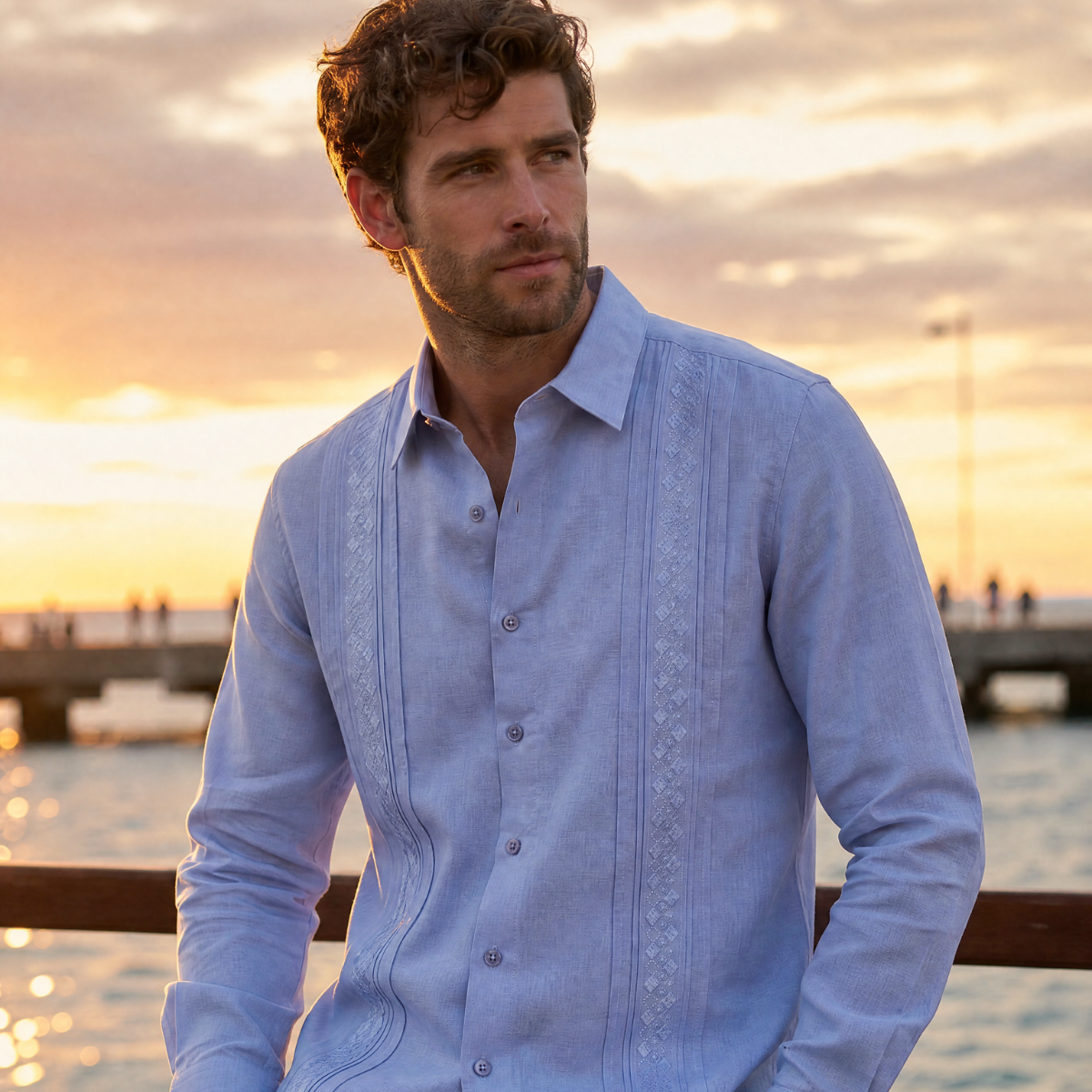 Camisa guayabera Julius XXL