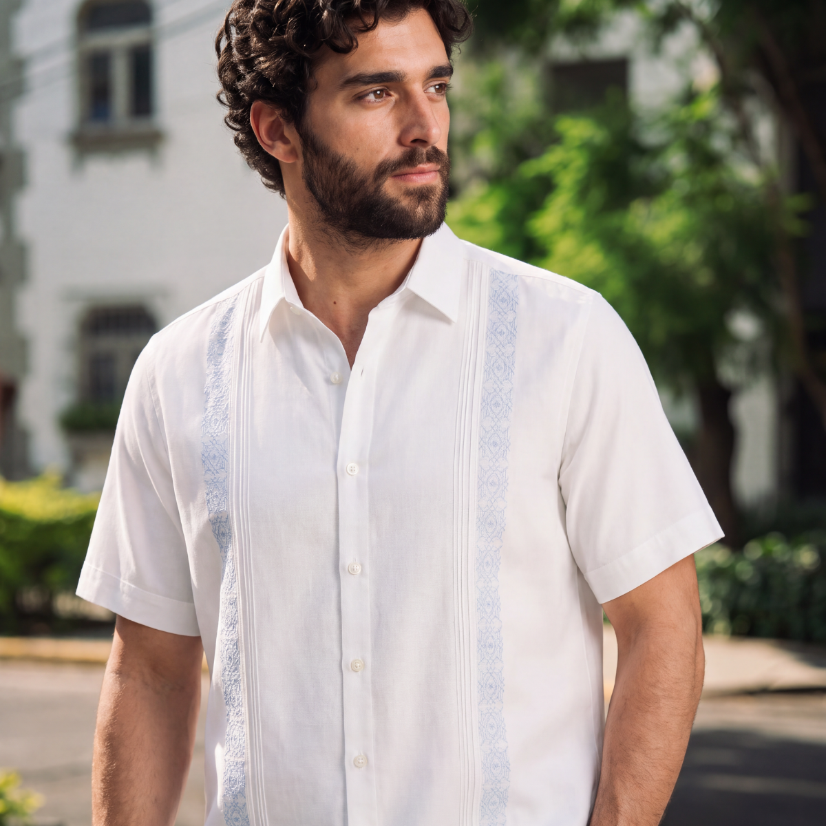 Camisa Guayabera Manga Corta Cienfue