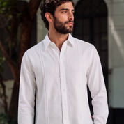 Camisa Guayabera Manga Larga Llaguno