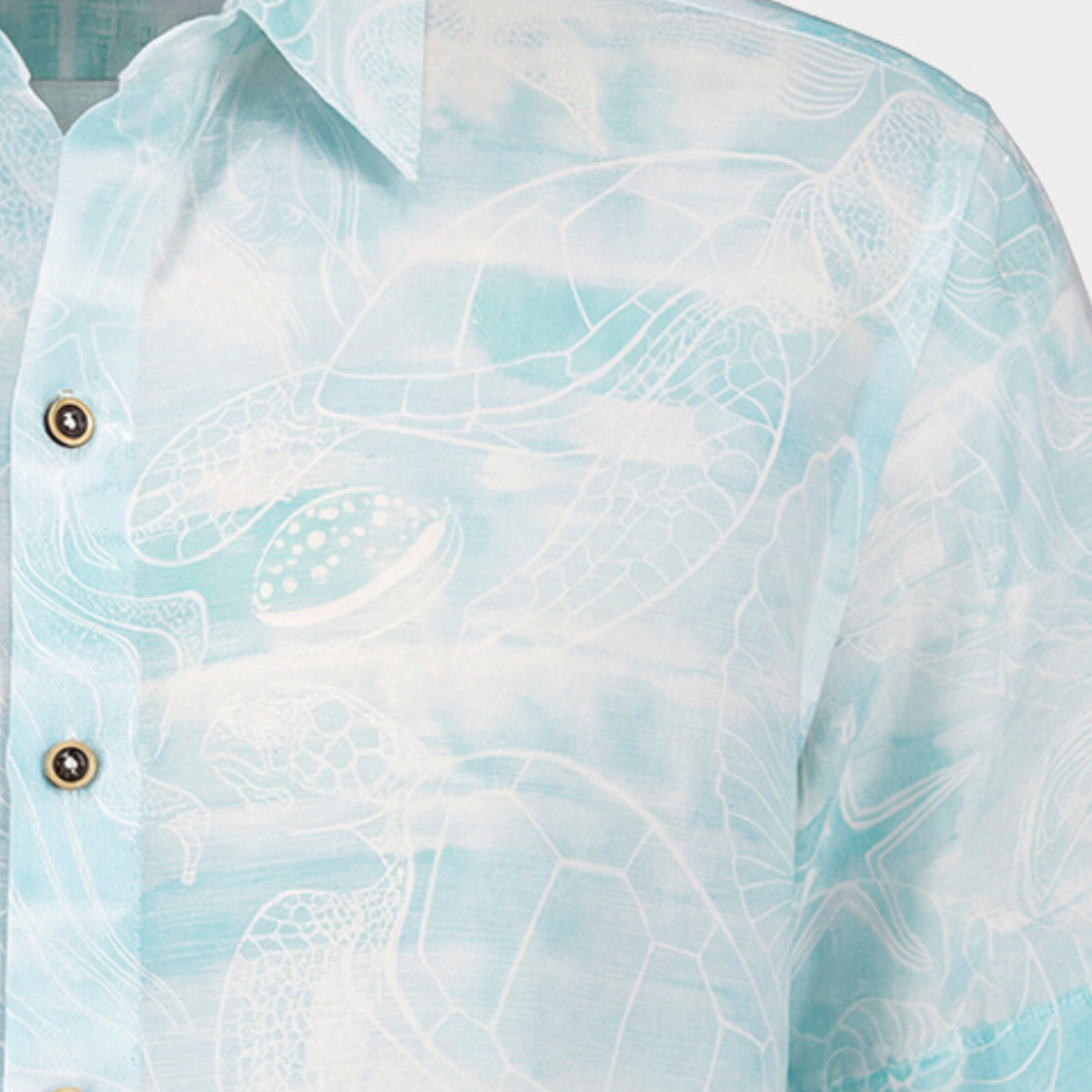 Camisa hawaiana manga corta Aqua