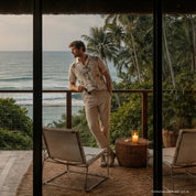 Camisa hawaiana manga corta Black Lines