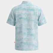 Camisa hawaiana manga corta Aqua
