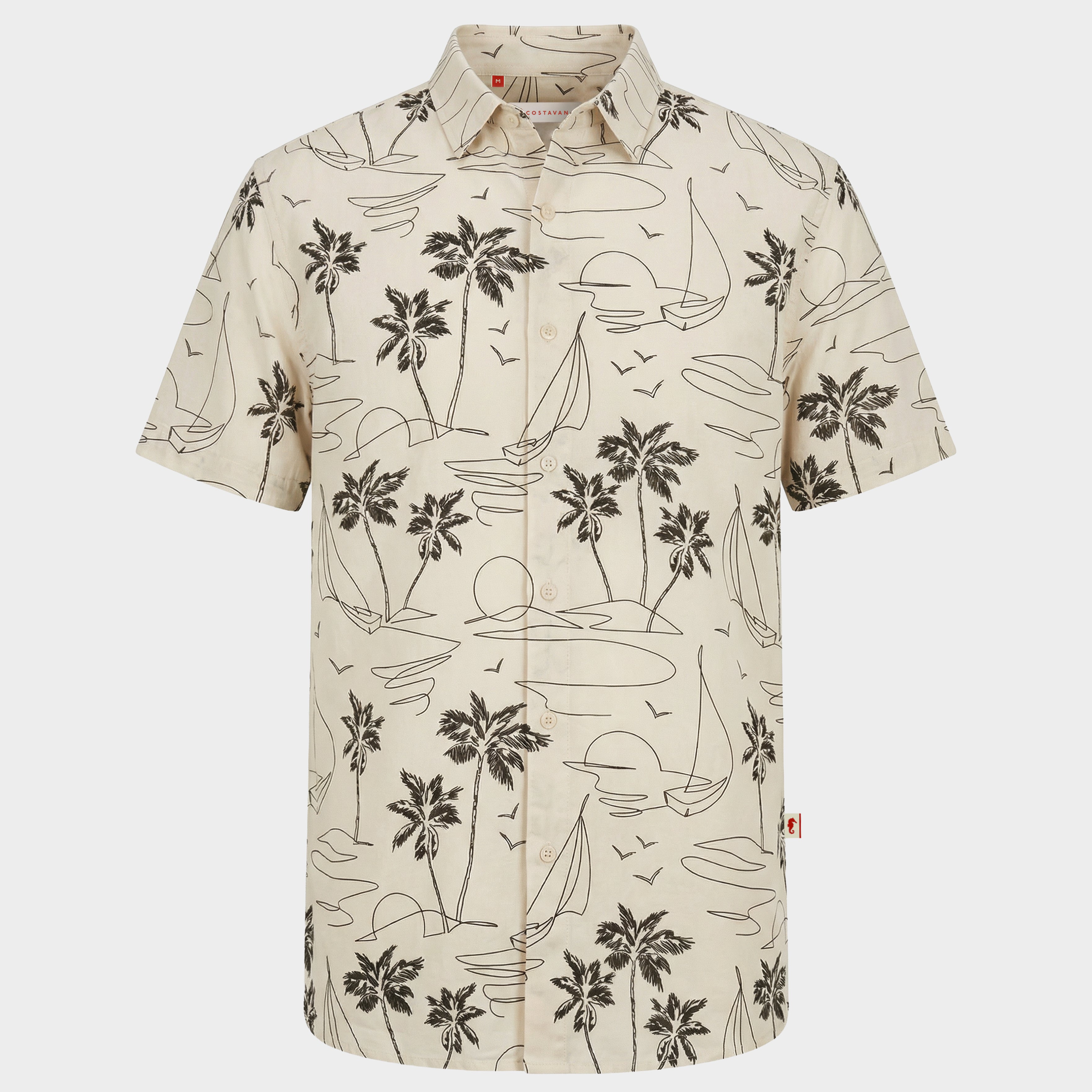 Camisa hawaiana Black Lines XXL