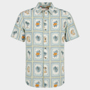 Camisa hawaiana manga corta Mosaic Coast