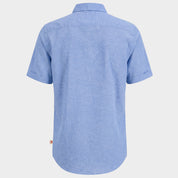 Camisa manga corta con lino Davi