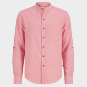 Camisa manga larga con lino Davide