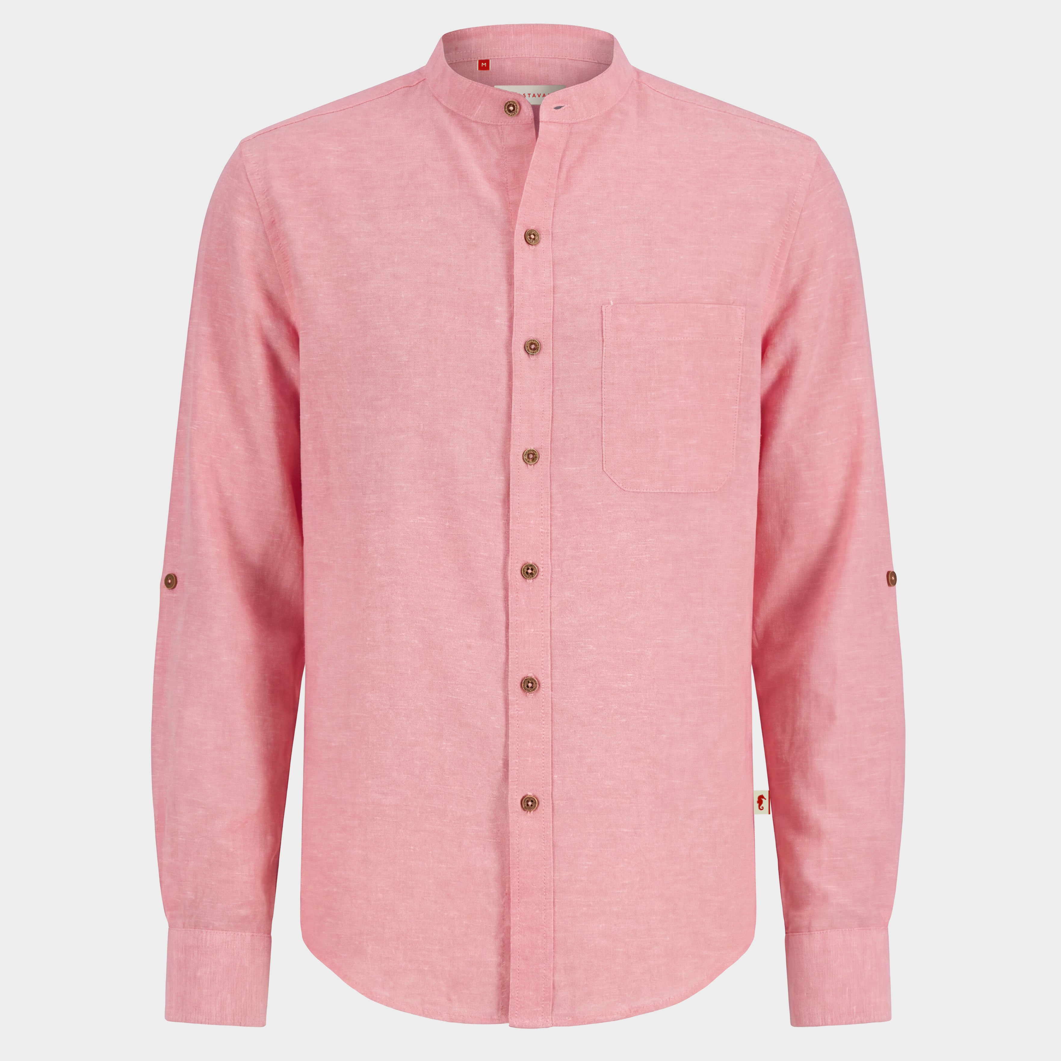 Camisa manga larga con lino Davide