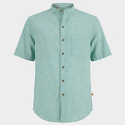 Camisa manga corta con lino Davide