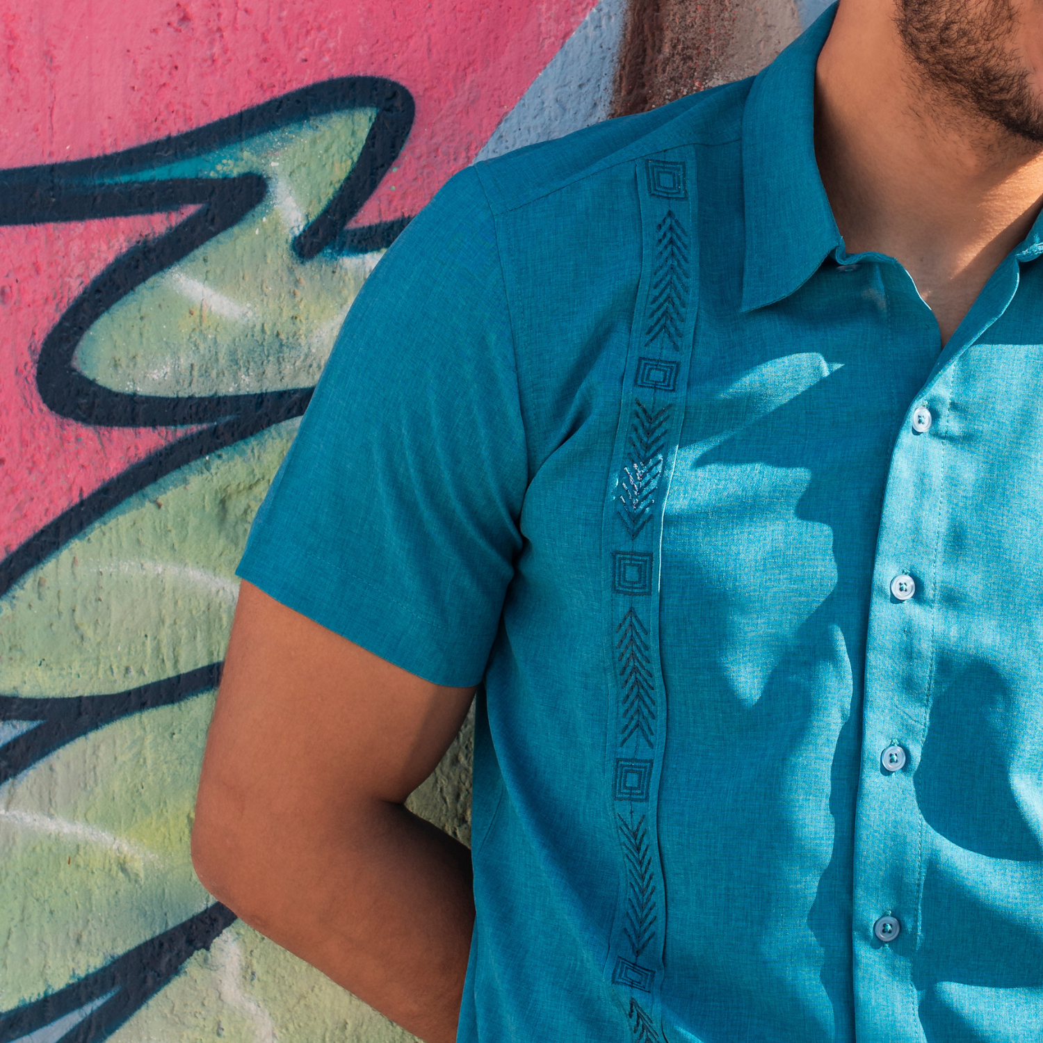 Camisa guayabera manga corta Enebreo
