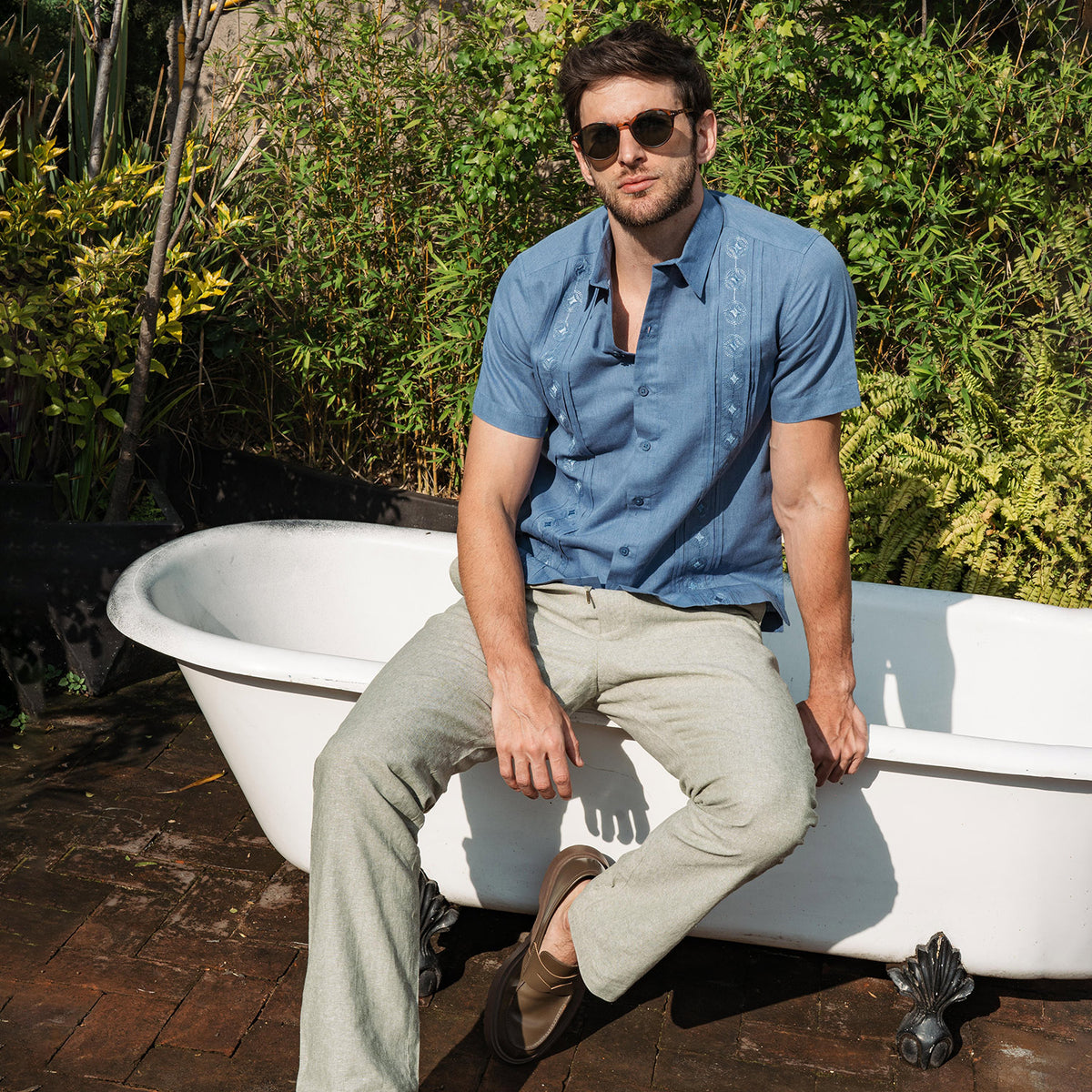 Camisa Guayabera Manga Corta Arana