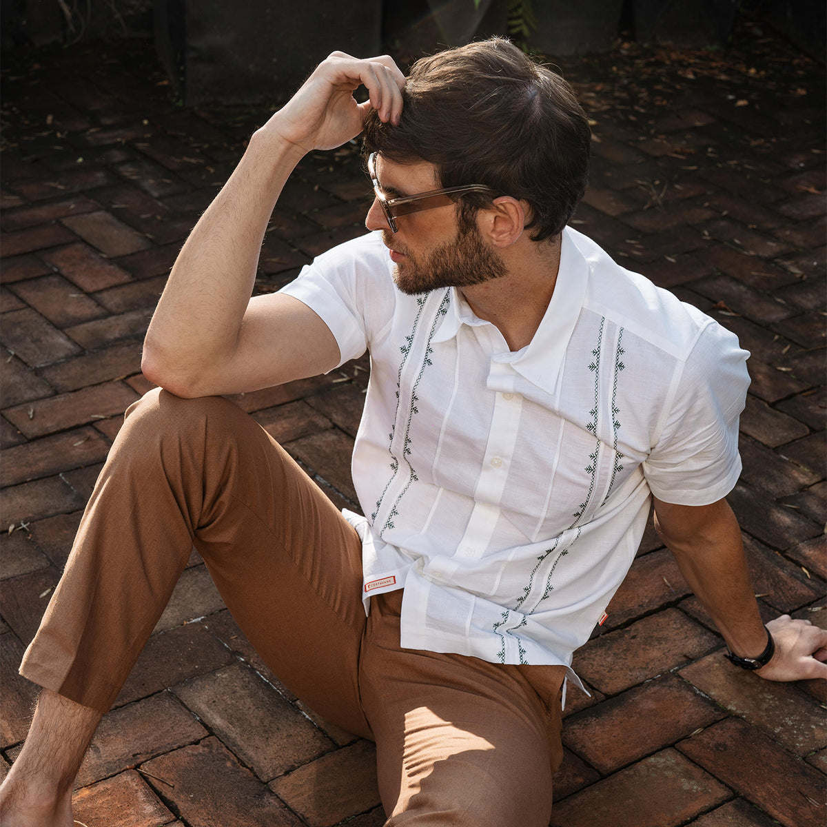 Camisa Guayabera Manga Corta Bolto