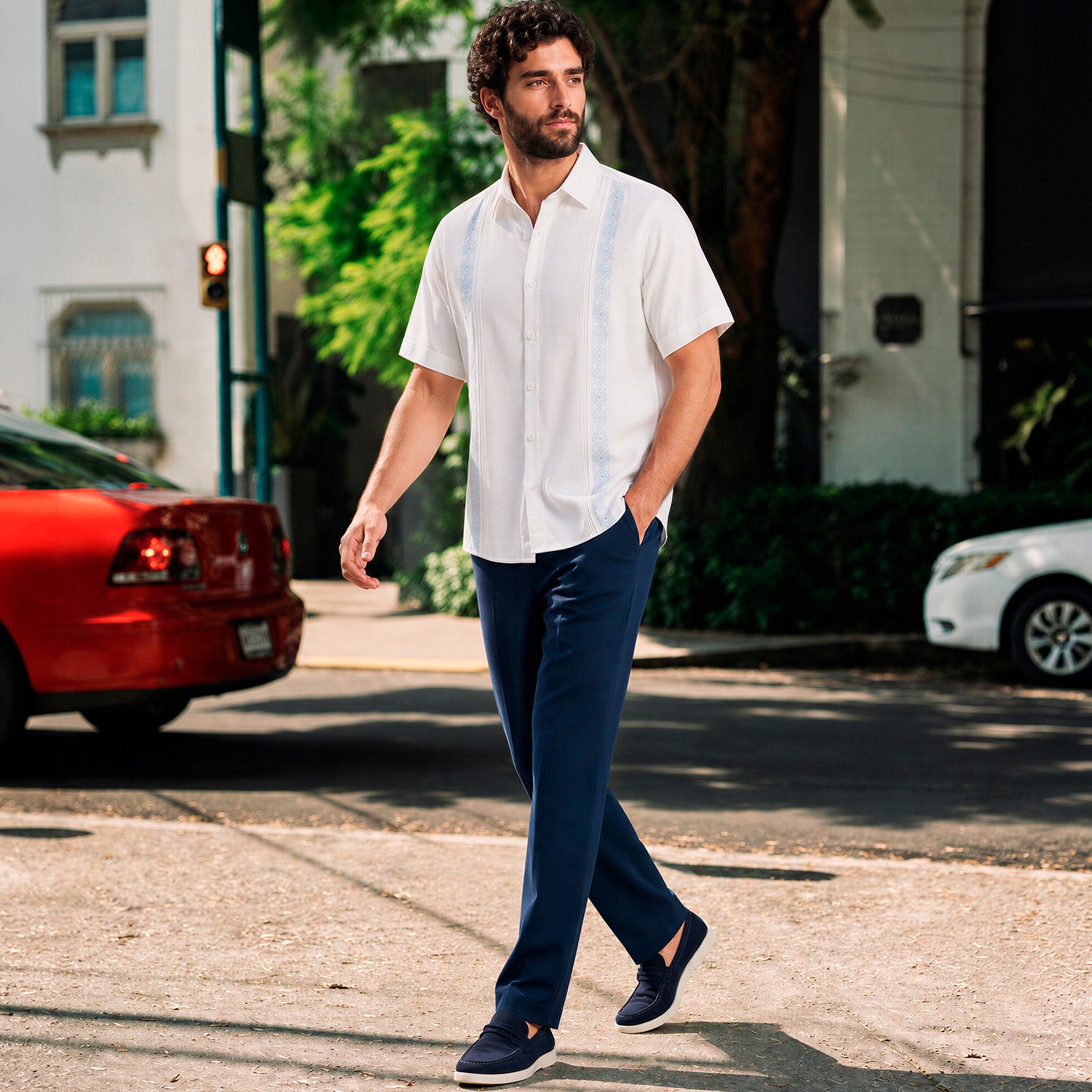 Camisa Guayabera Manga Corta Cienfue