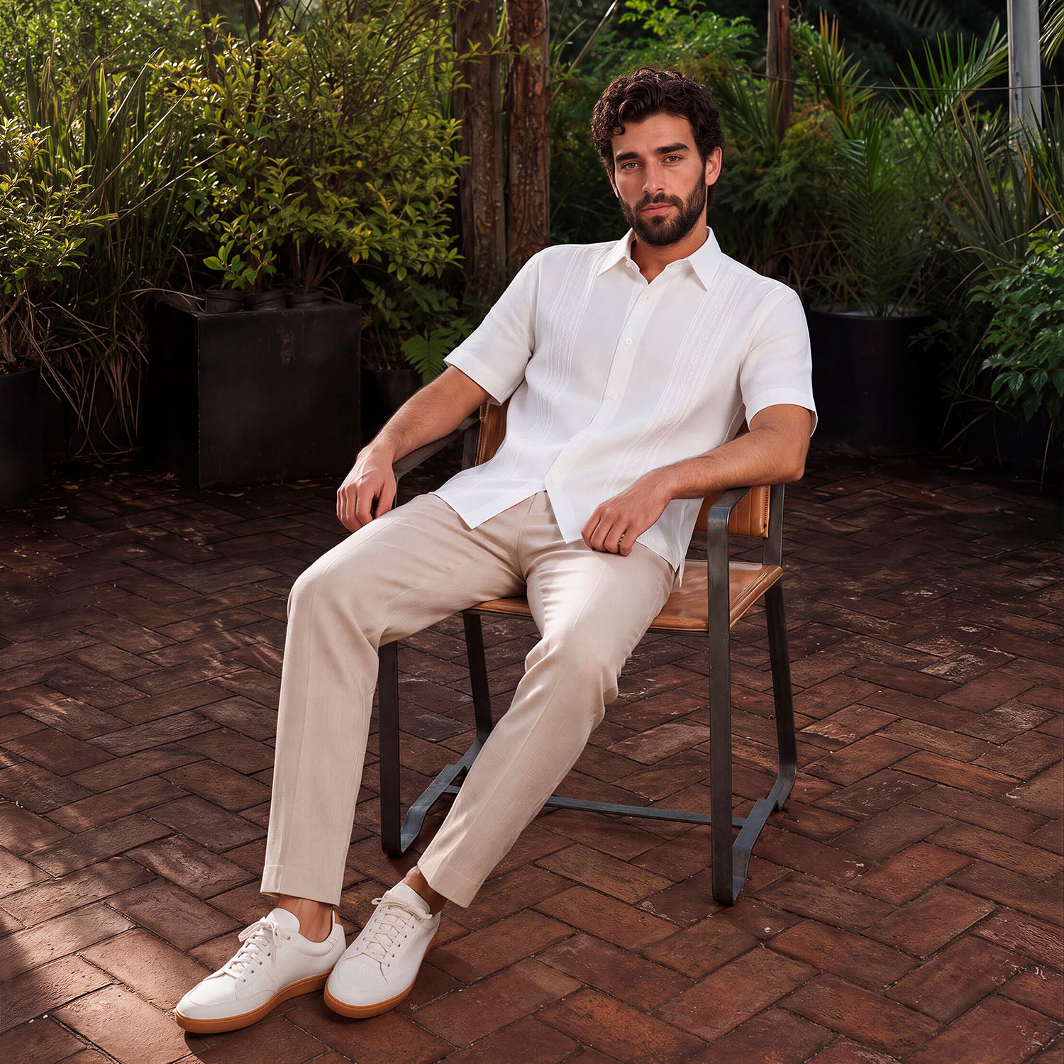 Camisa Guayabera Manga Corta Nao TX