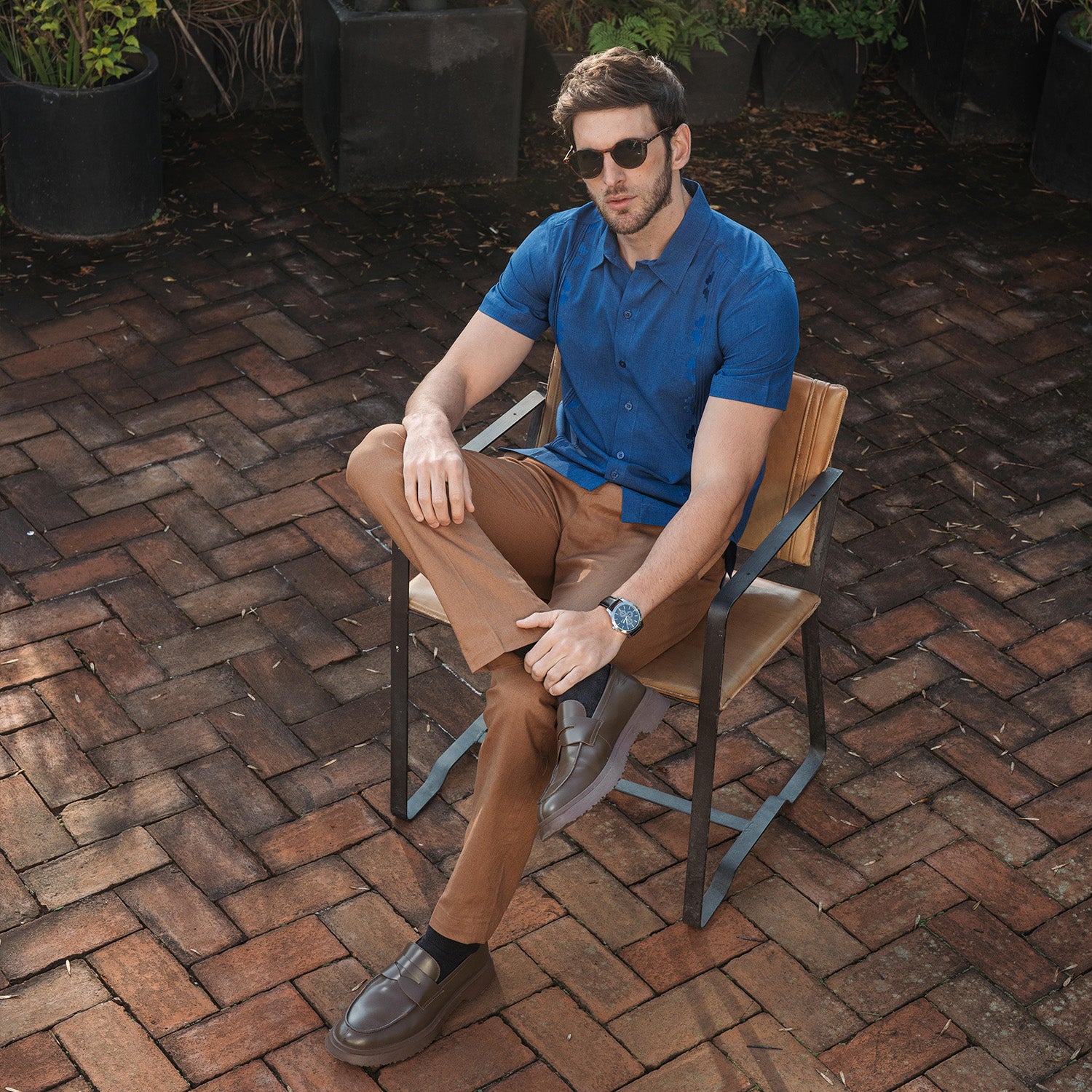 Camisa Guayabera Manga Corta Tolui TX