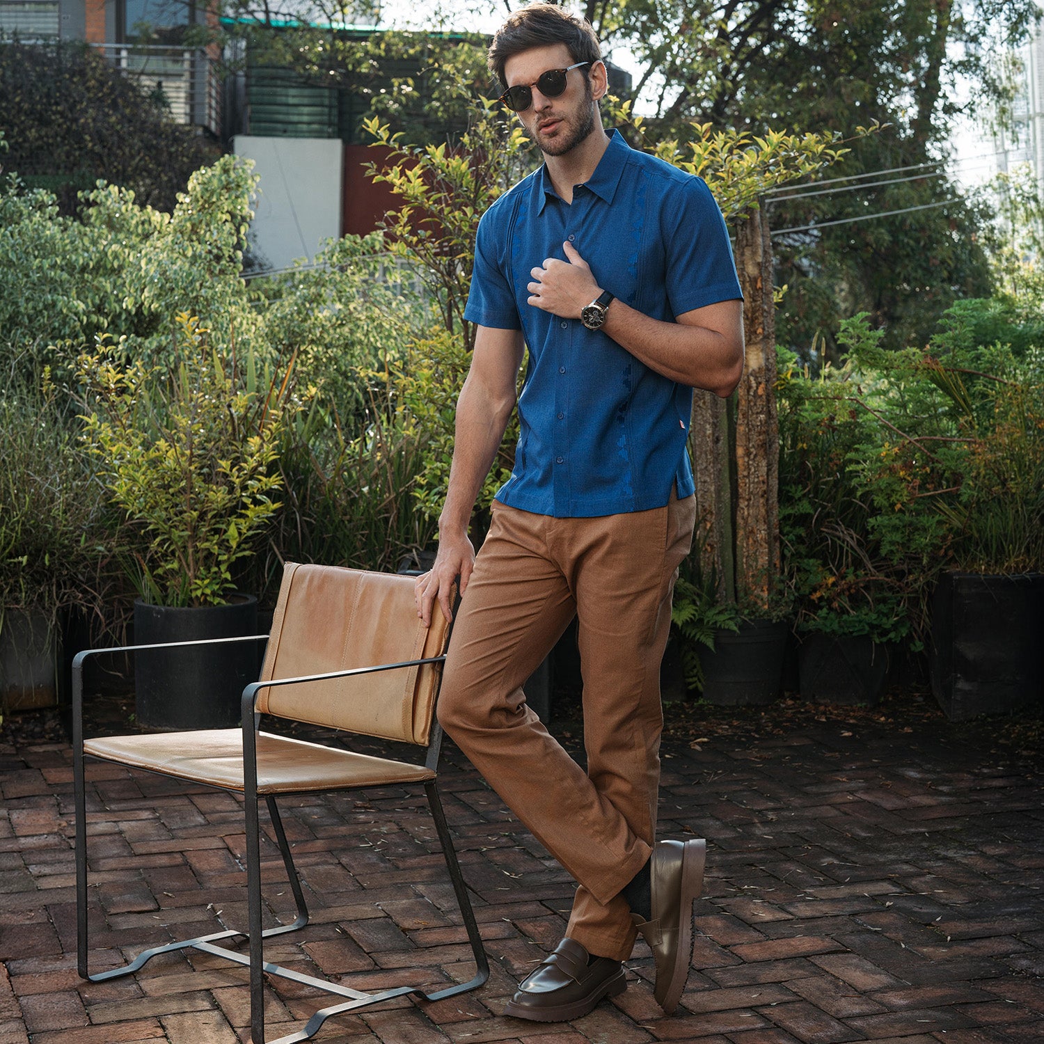 Camisa Guayabera Manga Corta Tolui TX
