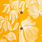 Camisa hawaiana manga corta Yellow Flowers