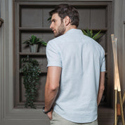 Camisa Manga Corta con Lino Leider