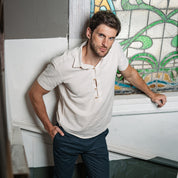 Camisa Manga Corta con Lino Leider