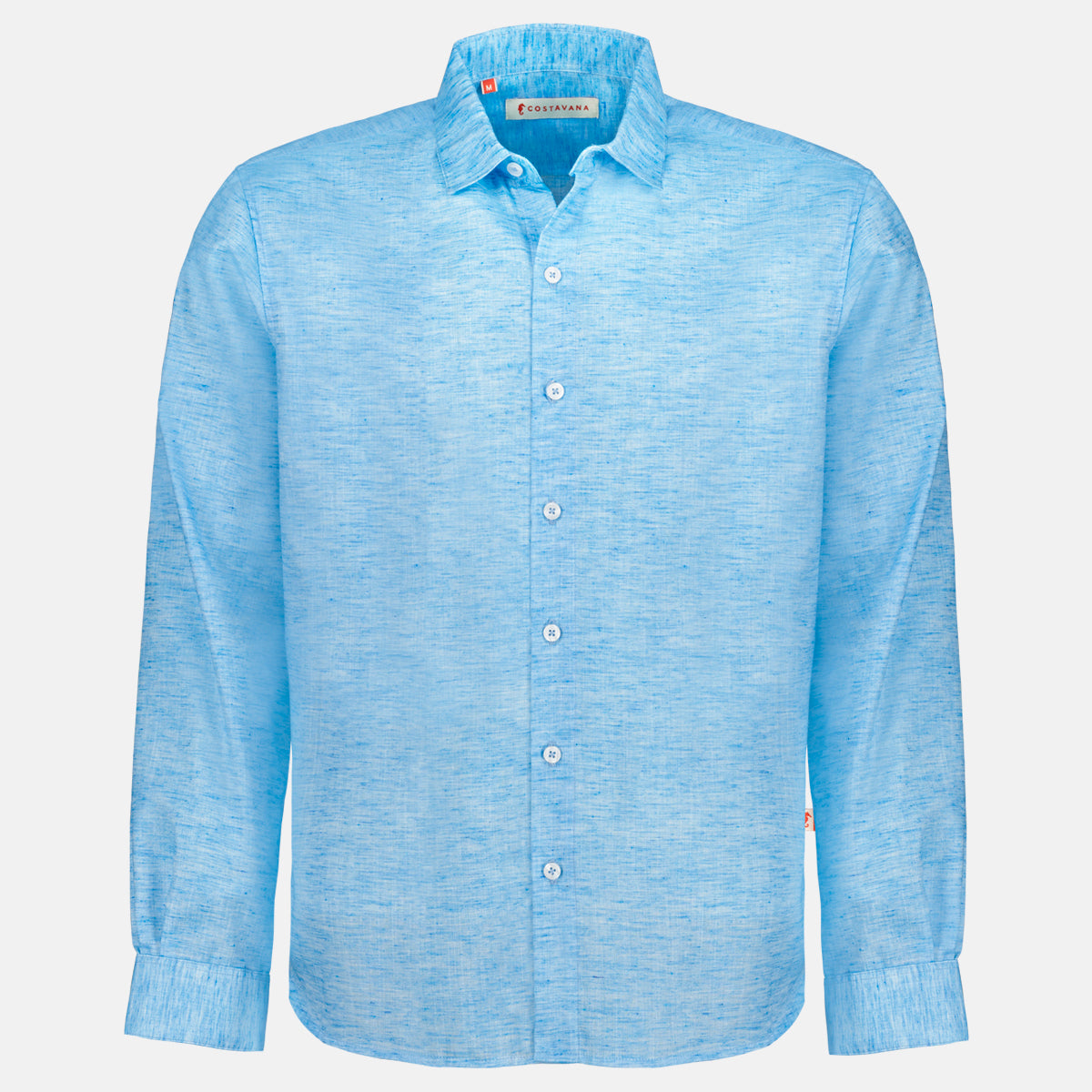 Camisa manga larga con lino Biel