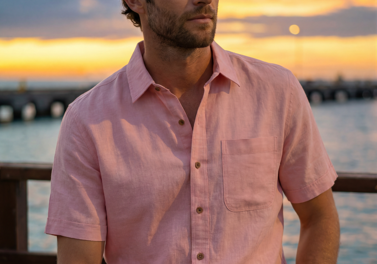 Camisa_manga_corta_Davi_Coral_rosa_Detalle.png
