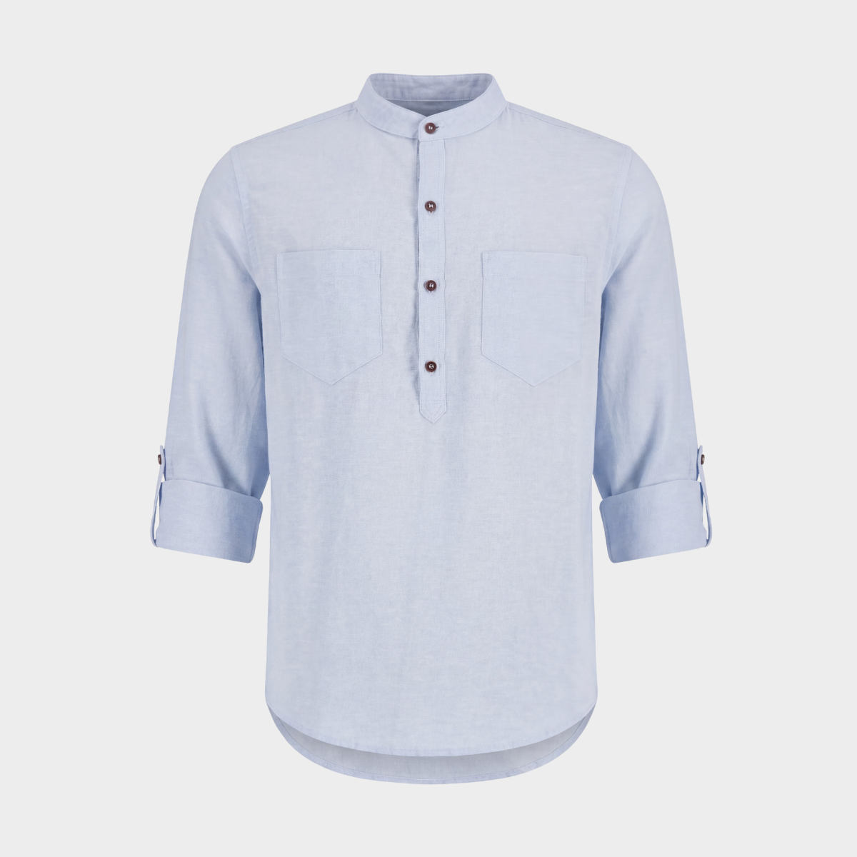 Camisa manga larga con lino Mauro
