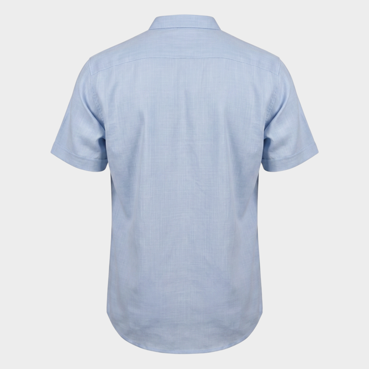 Camisa Cuello Mao para Hombre Cielo