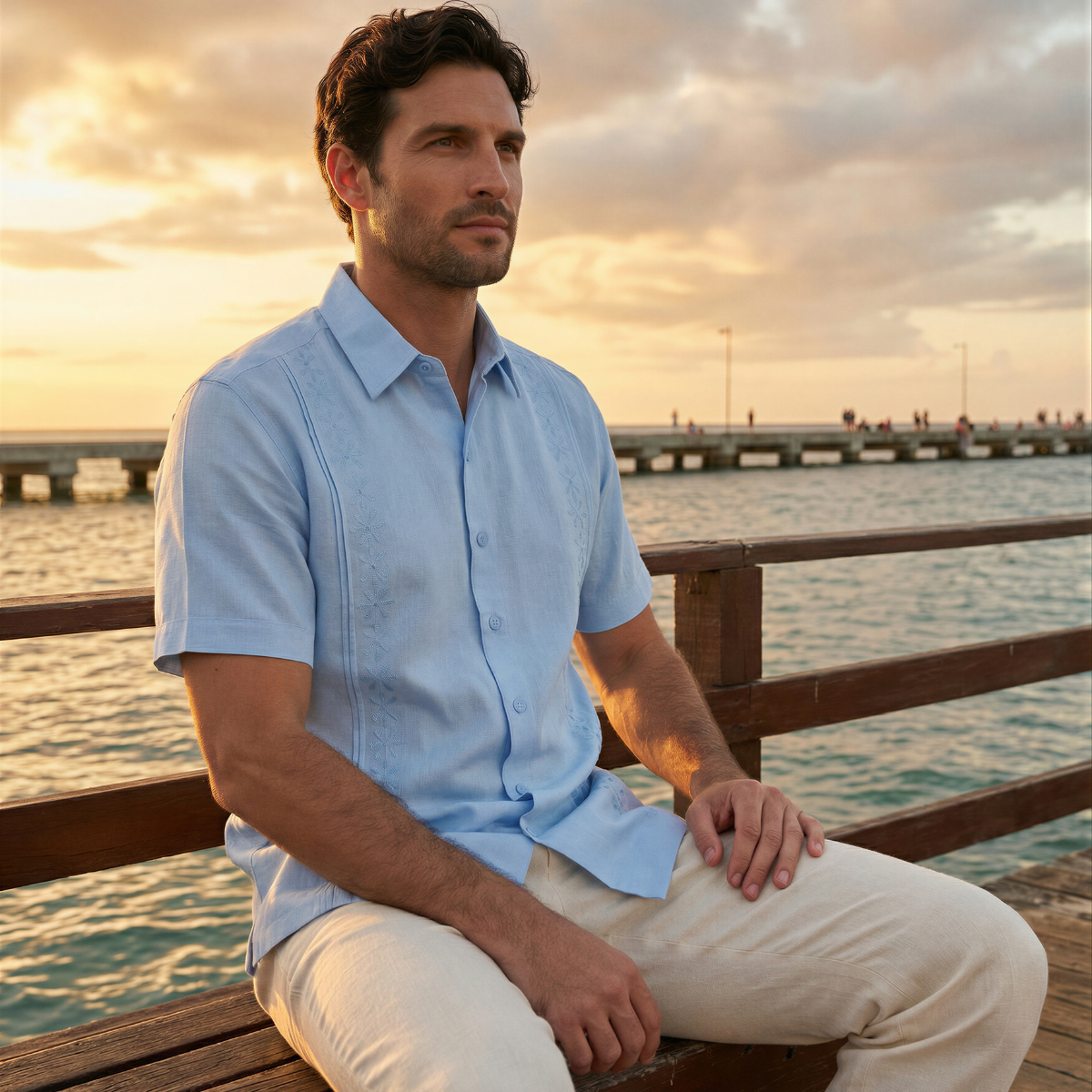 Camisa Guayabera manga corta Talav