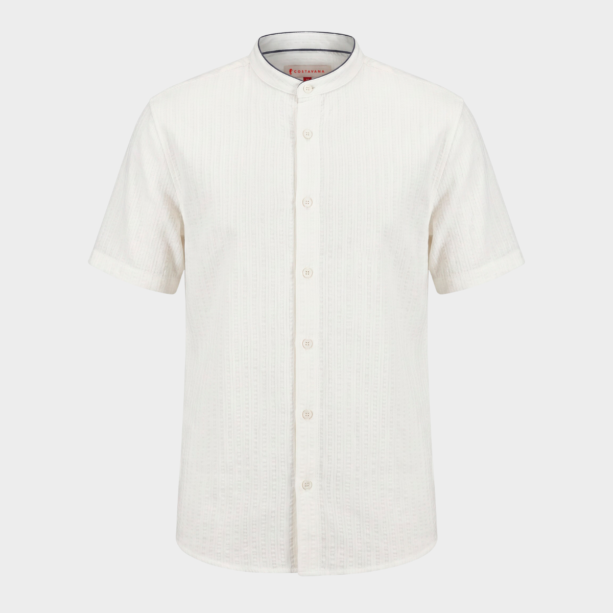 Camisa para Hombre con Cuello Mao Hueso