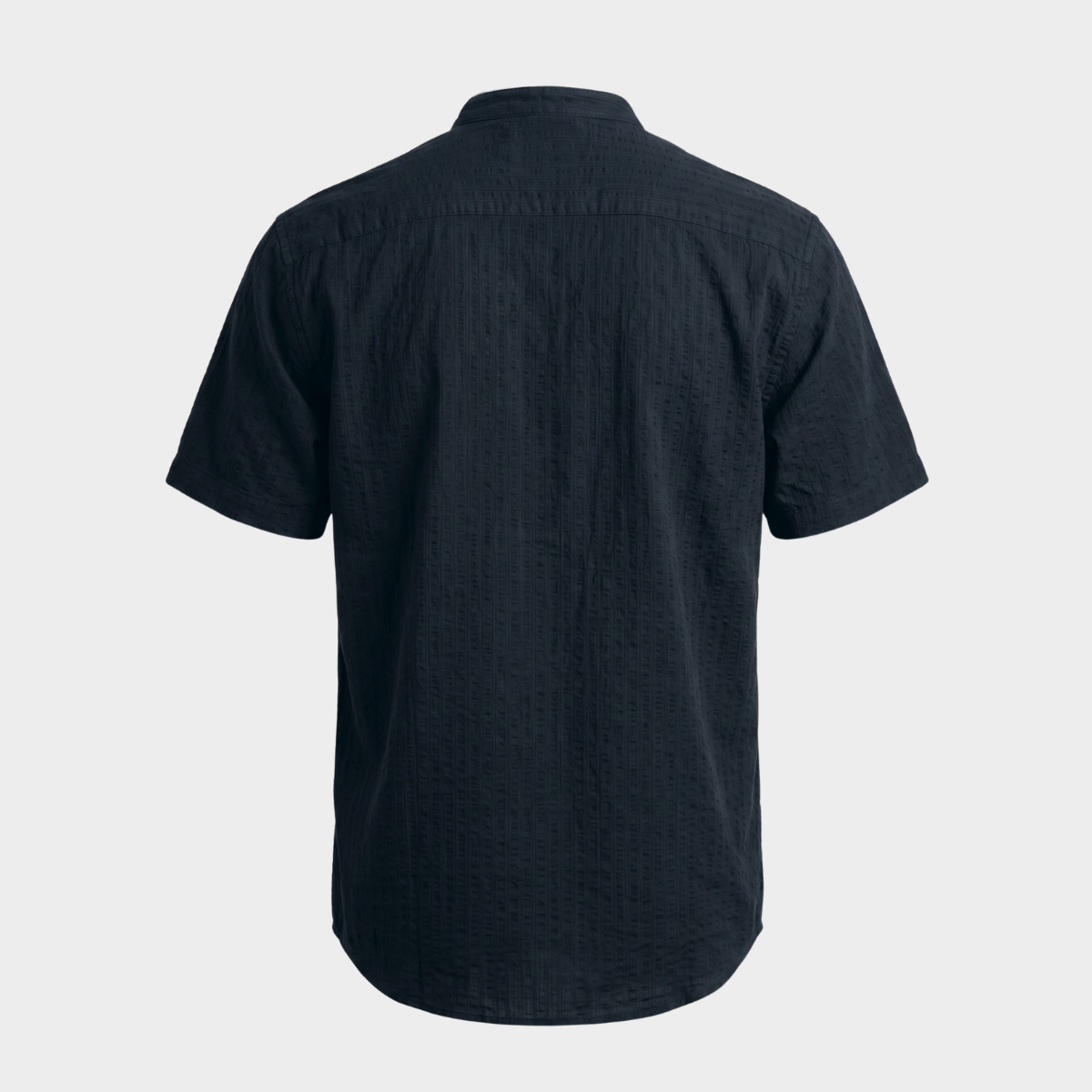 Camisa para Hombre con Cuello Mao Negro