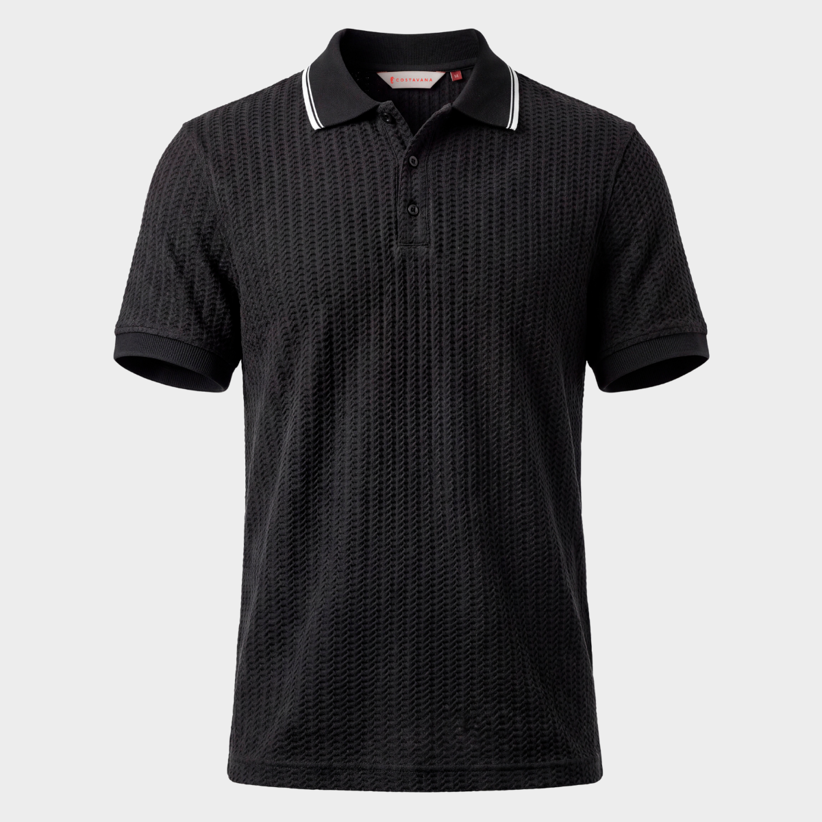 Camisa Polo Clásica para Hombre Negro