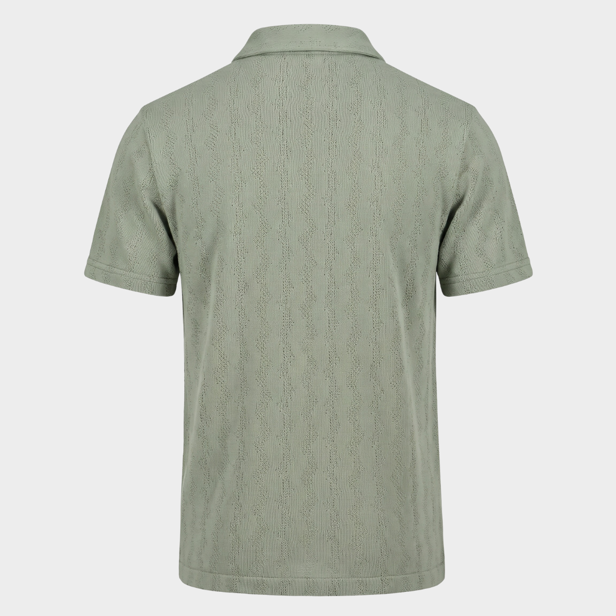 Camisa de Punto Cuello Polo para Hombre Verde