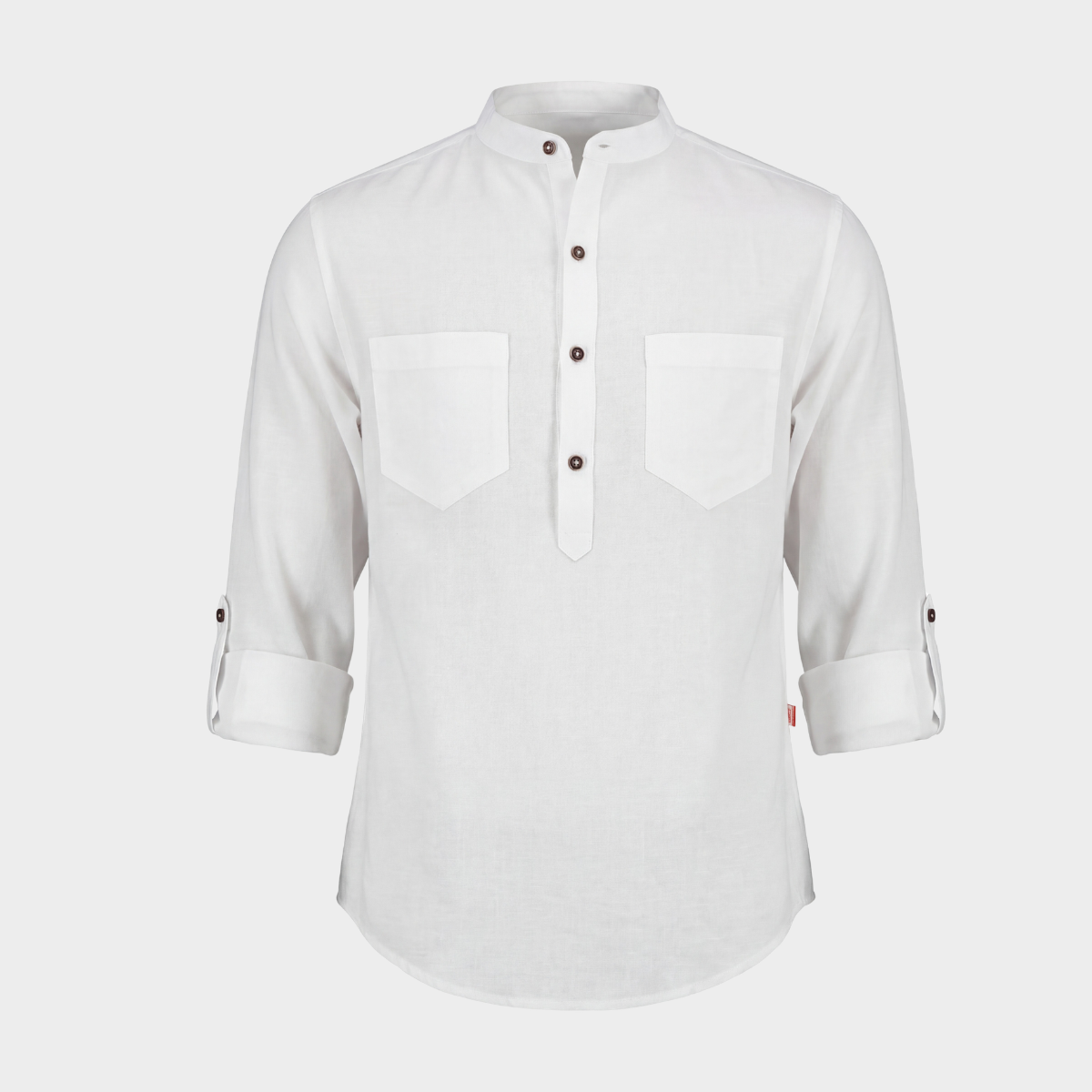 Camisa manga larga con lino Mauro