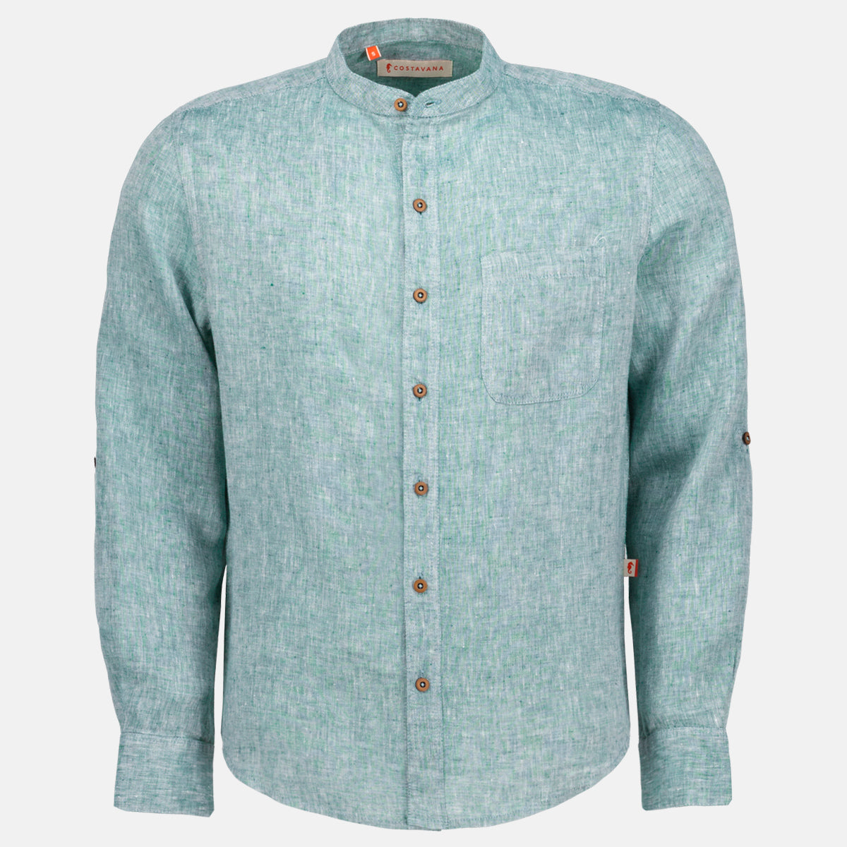 Camisa de lino manga larga Davide