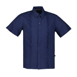 Camisa guayabera hombre color azul marino