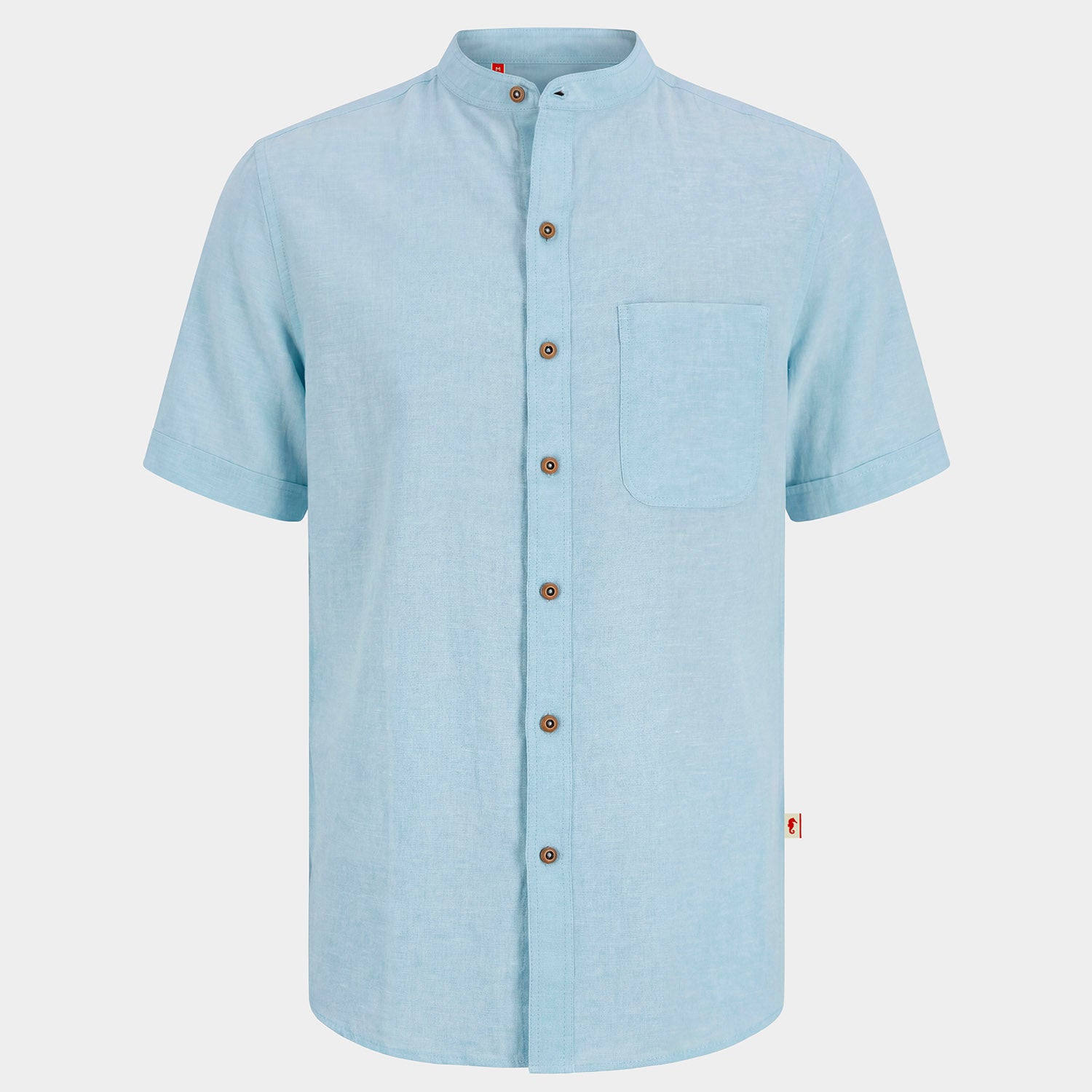Camisa manga corta con lino Davide