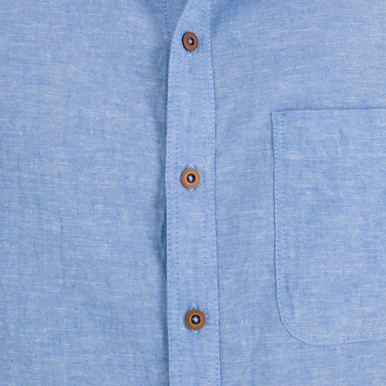 Camisa manga corta con lino Davi