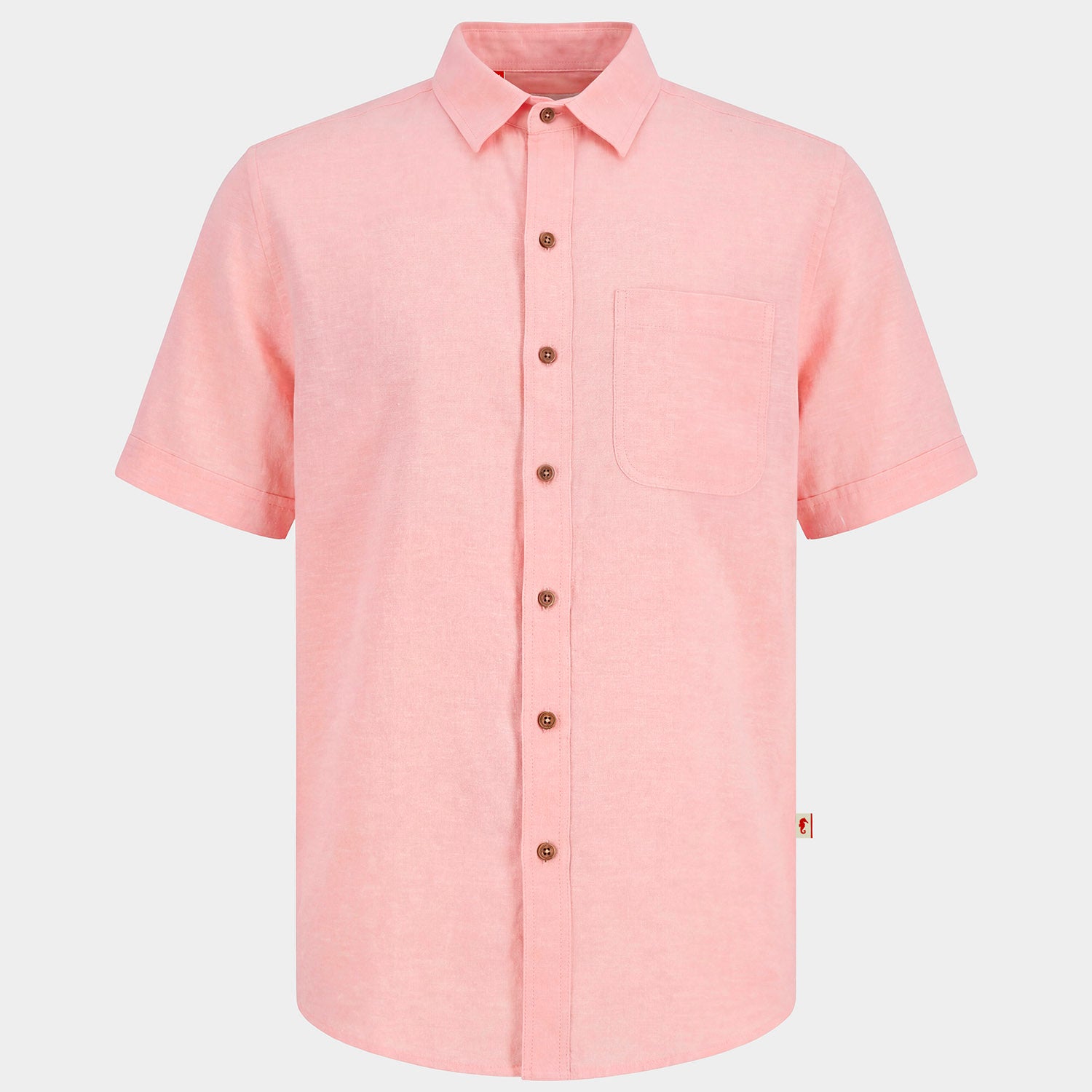 Camisa manga corta con lino Davi