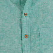 Camisa manga corta con lino Davide