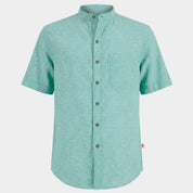 Camisa manga corta con lino Davide