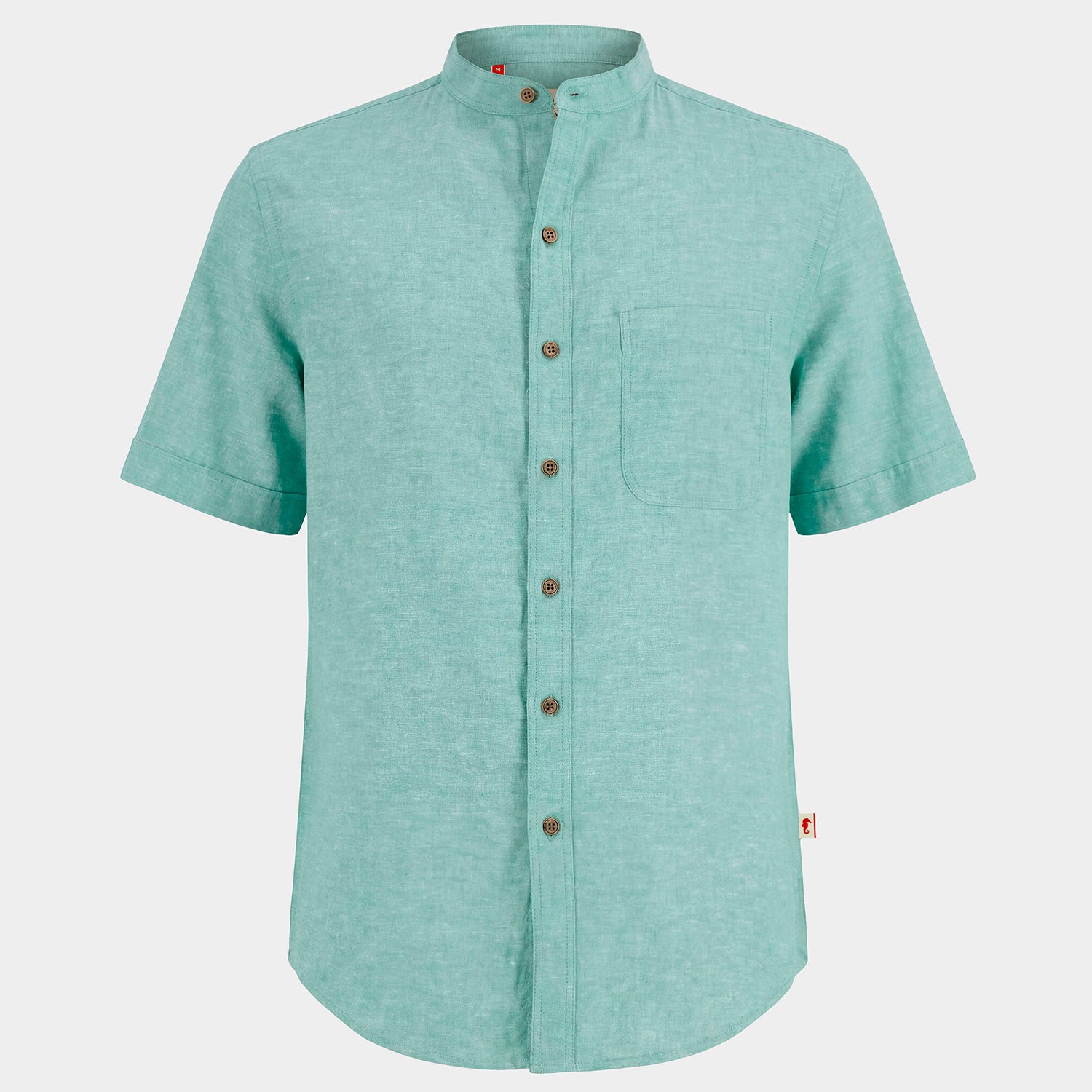 Camisa manga corta con lino Davide